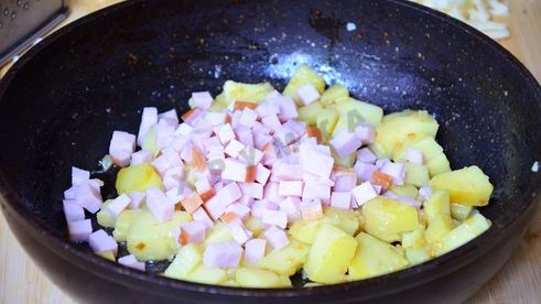 фритата омлет с ветчиной и сыром