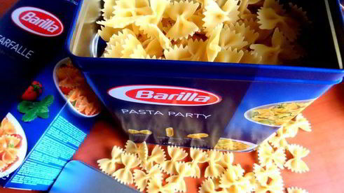 фриттата с макаронами и шпинатом