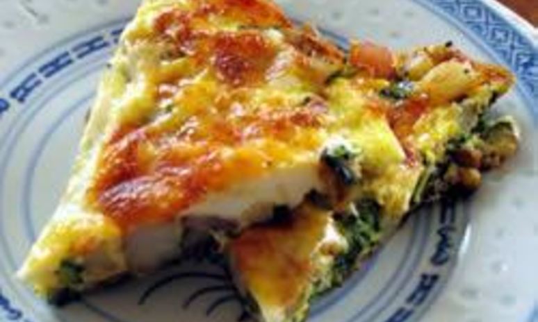 Рецепт фриттаты со шпинатом и беконом