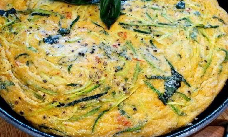 Рецепт фриттаты со спагетти из цукини