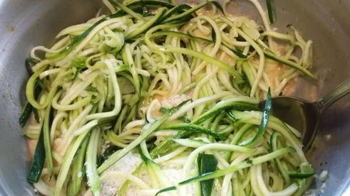 фриттата со спагетти из цукини