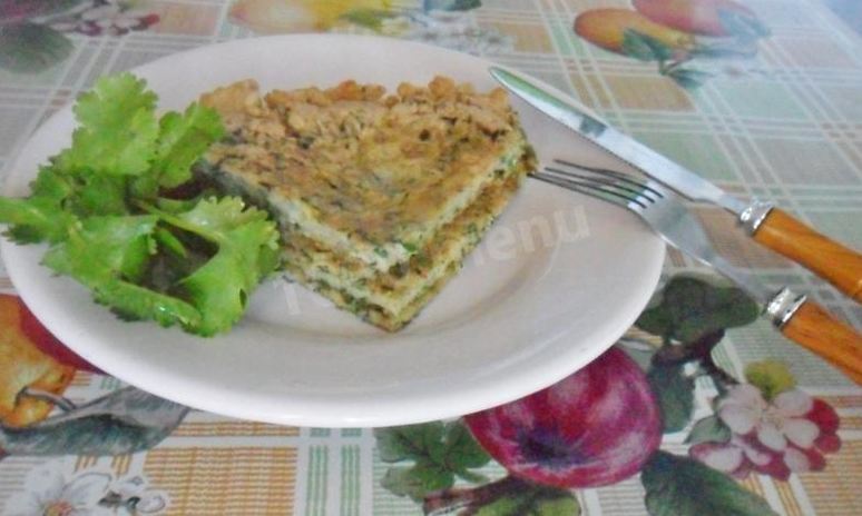 Рецепт кюкю из зелени