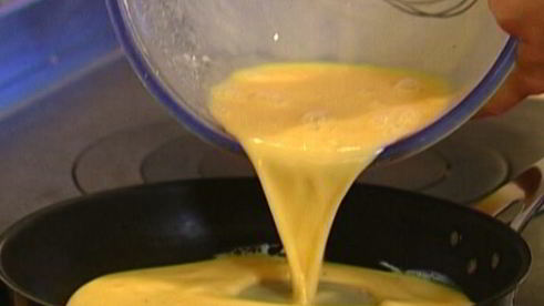 омлет де люкс со спаржей и кедровыми орехами