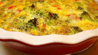 Омлет с брокколи и чечевицей