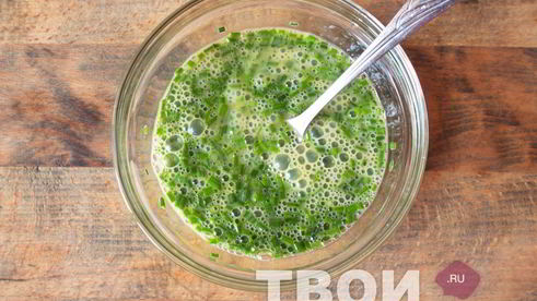 омлет с брокколи