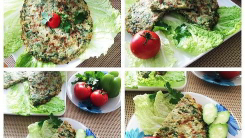 омлет с кабачками и зеленью