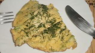 Омлет с кабачками в мультиварке