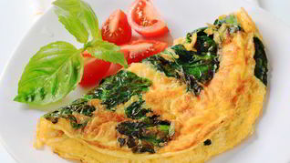 Омлет с капустой