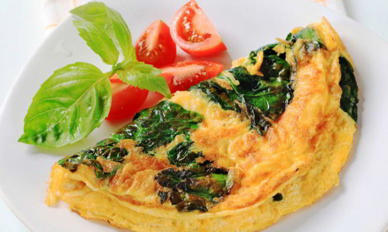 Рецепт омлета с капустой