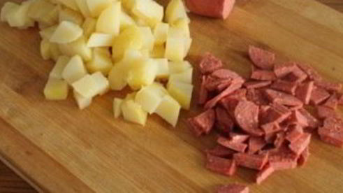 омлет с картошкой в духовке