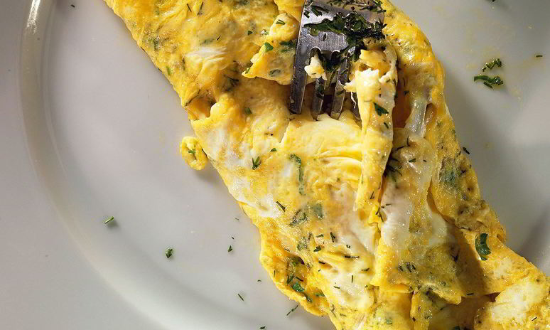 Рецепт омлета с пряными травами