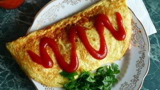 Омлет с рисом