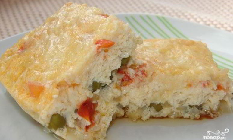 Рецепт омлета с сыром в мультиварке