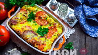 Омлет с творогом