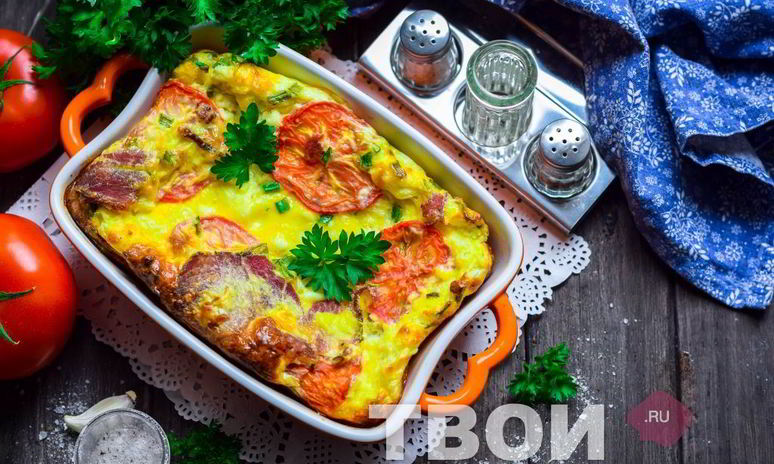 Рецепт омлета с творогом