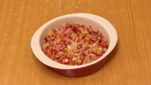 омлет с ветчиной и помидорами