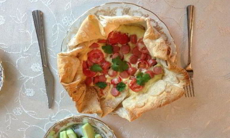 Рецепт омлета в лаваше