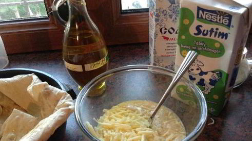 омлет в лаваше