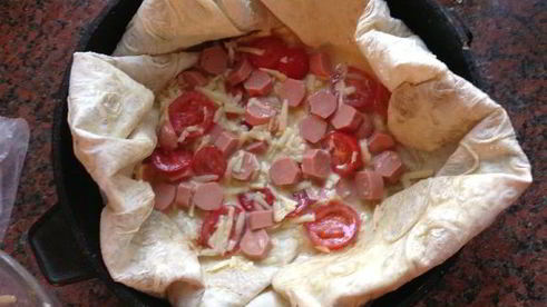 омлет в лаваше