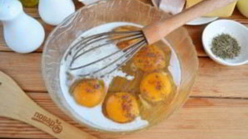 омлет в стиле пиццы