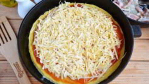 омлет в стиле пиццы