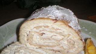 Сладкий омлетовый рулет