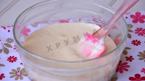 сладкий творожный омлет