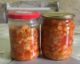 Острая закуска из кабачков на зиму