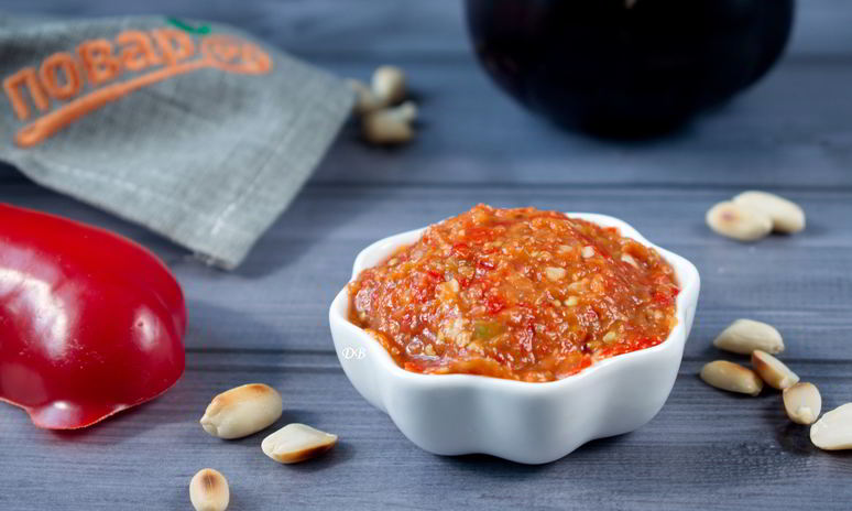 Рецепт баклажанно-перечного паштет с орехами