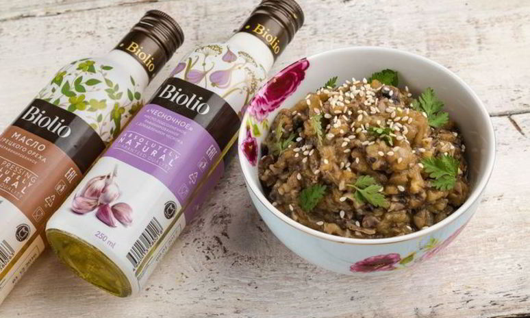 Рецепт баклажанового паштета с грибами