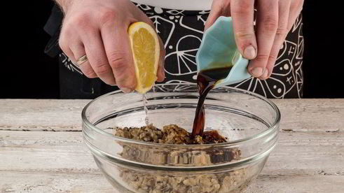 баклажановый паштет с грибами