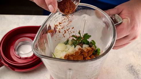 паштет из белой фасоли с вялеными томатами