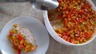 Паштет из фасоли с красным перцем