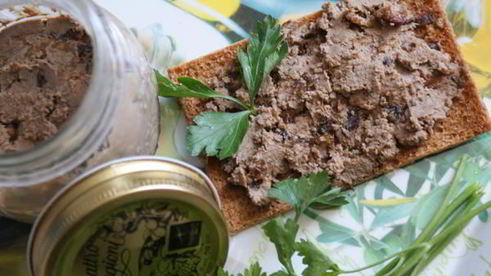 паштет из куриной печени с черносливом