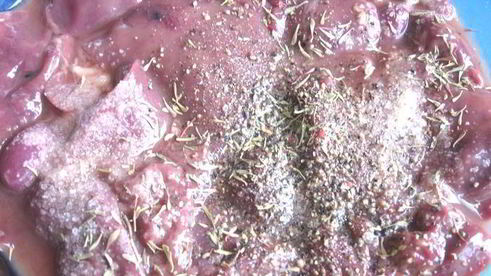 паштет из куриной печени в ежевичном желе