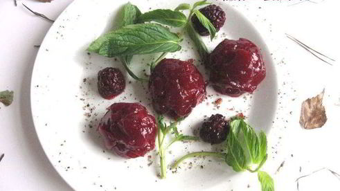 паштет из куриной печени в ежевичном желе