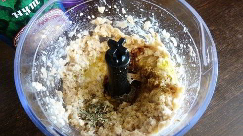 паштет из нута с вешенками и грецкими орехами