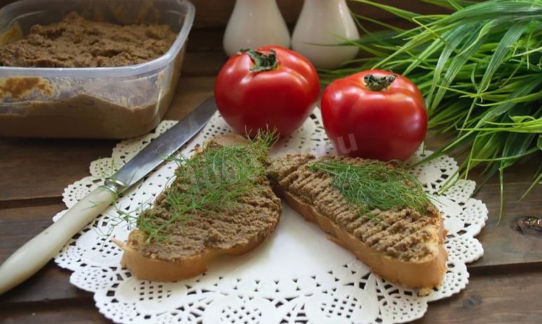 Рецепт паштета из печени говяжьей с морковью