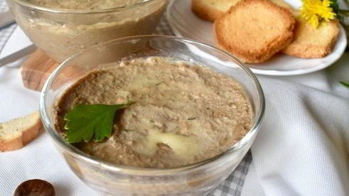 паштет из печени кролика с каштанами