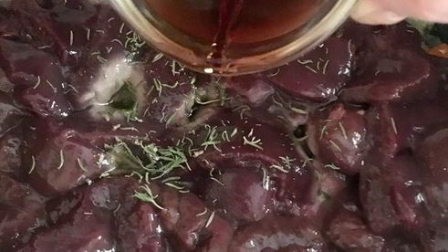 паштет из печени кролика с каштанами