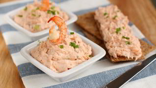 Паштет из семги с креветками