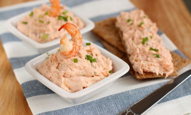 Рецепт паштета из семги с креветками