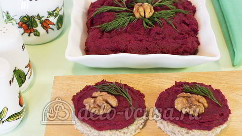 паштет из свеклы и фасоли