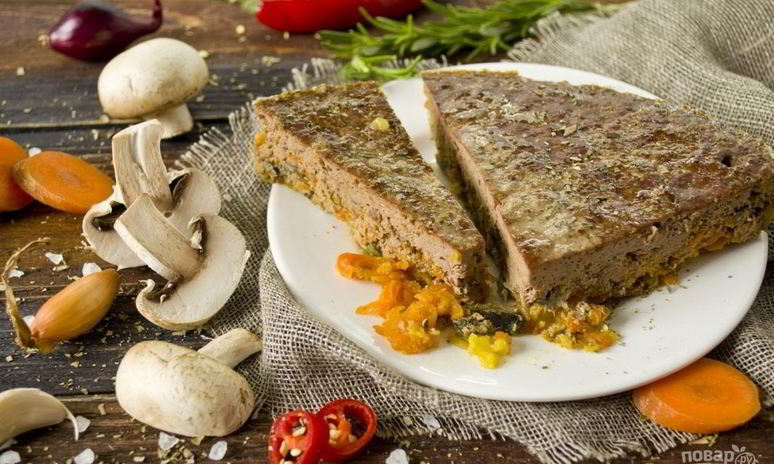 Рецепт паштета запеченного из говяжьей печени