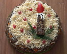 Печеночный торт из говяжьей печени