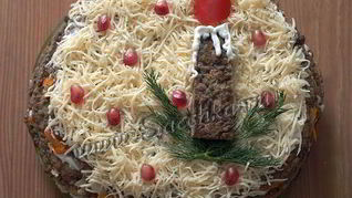 Печеночный торт из говяжьей печени