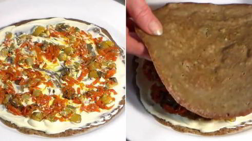 печеночный торт с грибами