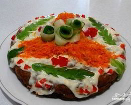 Печеночный торт в мультиварке