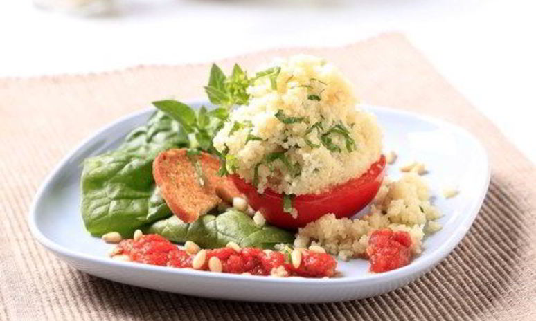 Рецепт помидоров, фаршированных кускусом
