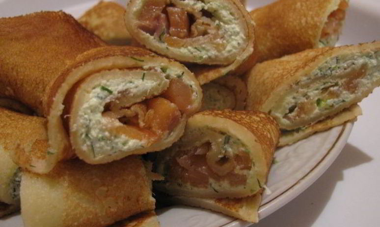 Рецепт блинных роллов